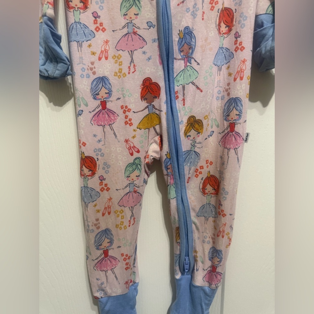 Little Sleepies Prima Ballerina Zippy Size 6-12 Month - Picture 4 of 9